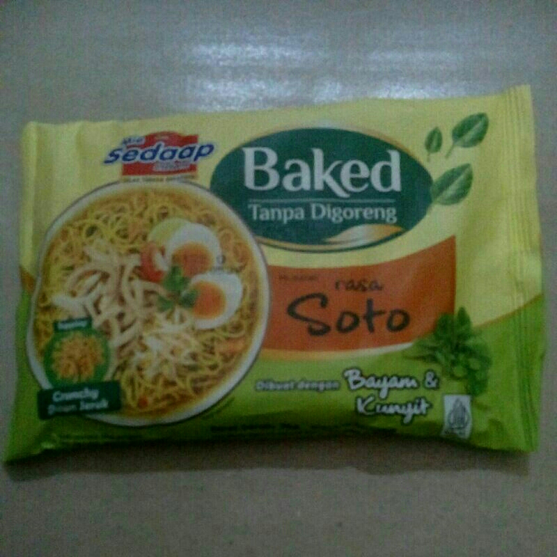 

mie sedap baked rasa soto