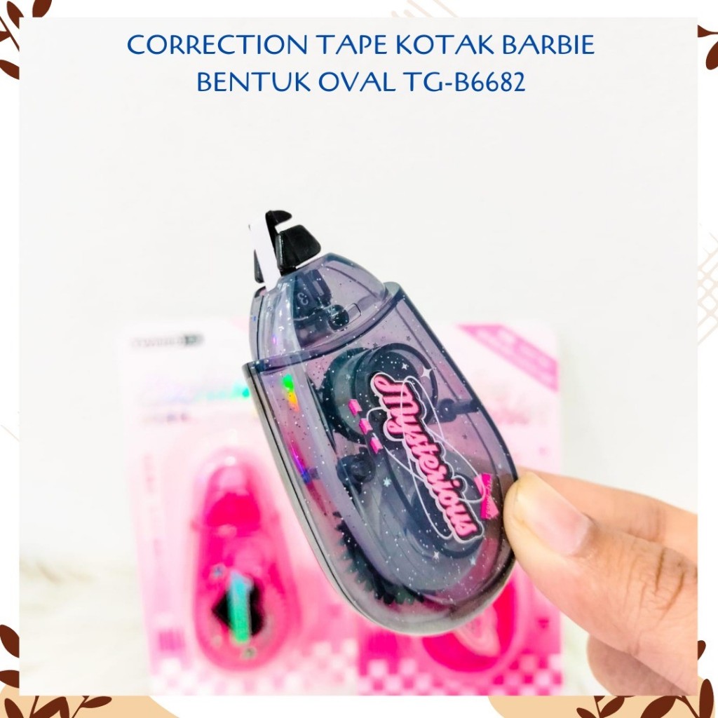 

CORRECTION TAPE KOTAK BARBIE BENTUK OVAL TG-B6682 DOLL HAPUSAN PEN KERTAS LUCU UNIK ALAT TULIS KANTOR PERLENGKAPAN SEKOLAH MURAH TERMURAH COD