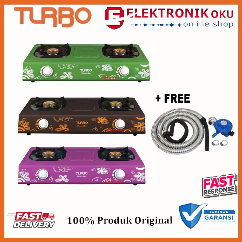 KOMPOR GAS 2 TUNGKU TURBO GS 2077