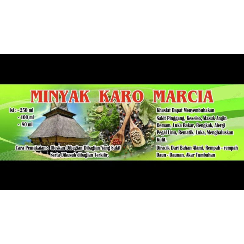 

MINYAK KARO MARCIA