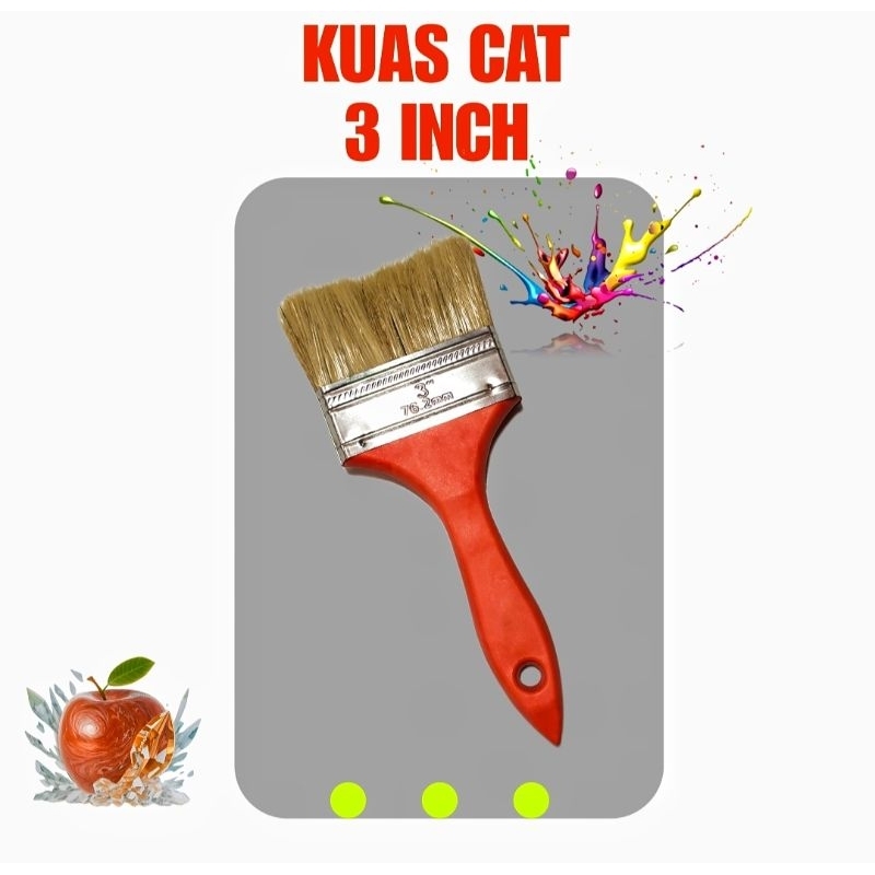 

KUAS CAT 3 INCH BRUSH KING ESTETIK WARNA~WARNI