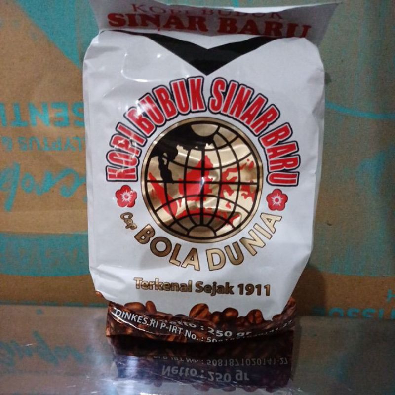 

kopi bubuk sinar baru cap bola dunia 250gr