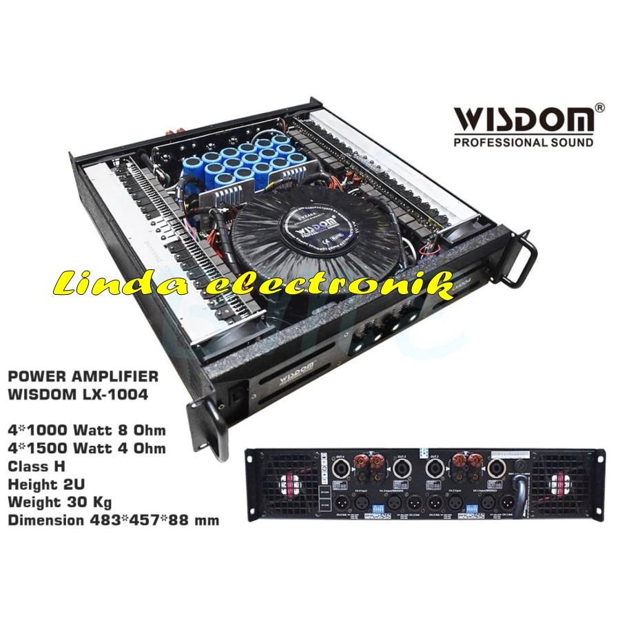 POWER AMPLIFIER WISDOM 4 CANEL LX1004 / LX 1004 PROFESIONAL ORIGINAL