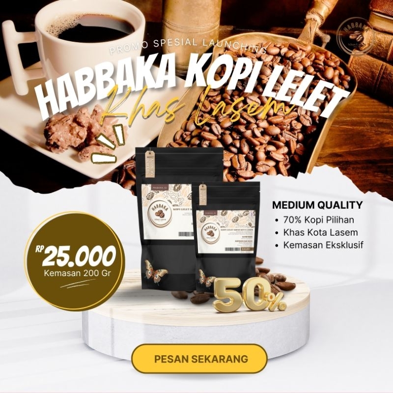 

Kopi Lelet Murni Khas Lasem - Medium Quality