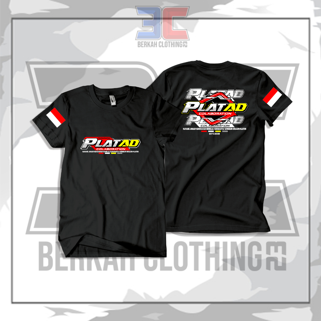 Kaos T-Shirt Plat AD Colaboration Karang Anyar-Sukoharjo-Boyolali-Surakarta-Wonogiri-Sragen-Klaten