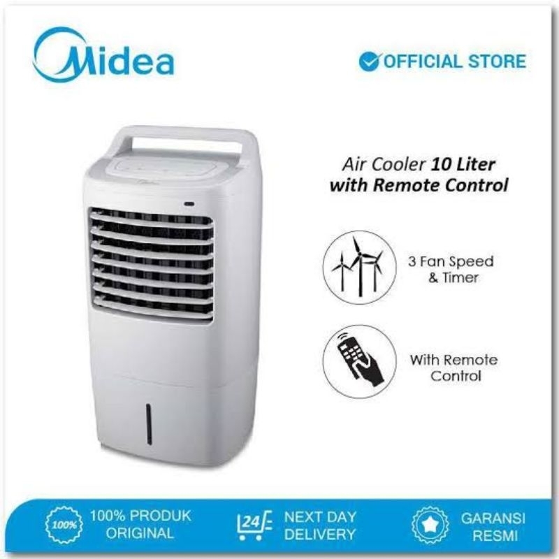 Midea Air Cooler 10 Liter AC120-16F - Remote Control - Timer 7 jam