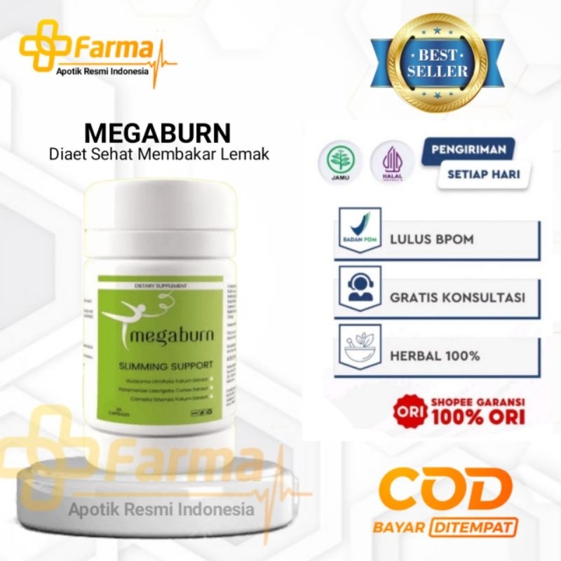 PT RESMI MEGABURN INDONESIA - MEGABURN ASLI ORIGINAL - MEGABURN OBAT DIET SEHAT PELANGSING BADAN PAL