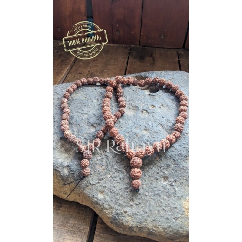 Tasbe jenitri Tasbih Rudraksha, tasbe biji jenitri 33 biji tasbe alami 100% asli