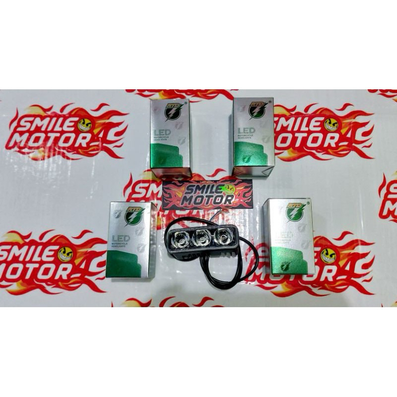 LAMPU SOROT/TEMBAK LED 3 MATA RTD KECIL UNIVERSAL FOKUS