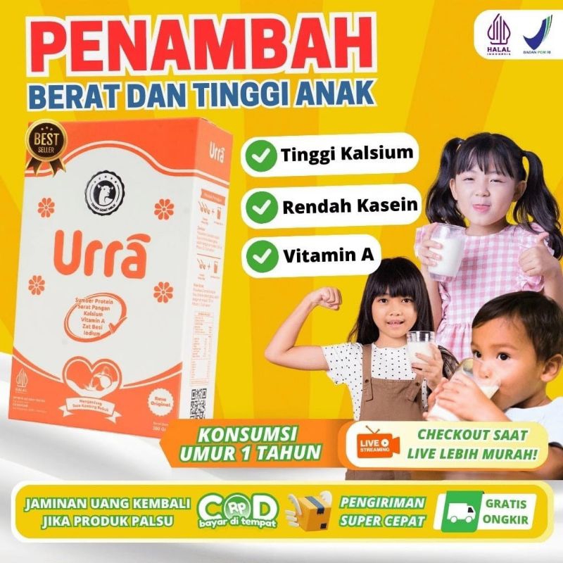 

1 Box Susu kambing Saneen URRA -200 GRAM ( Susu Penambah Berat Badan & tinggi Badan dll )