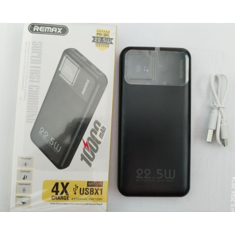 powerbank remax 10.000mah fast charging