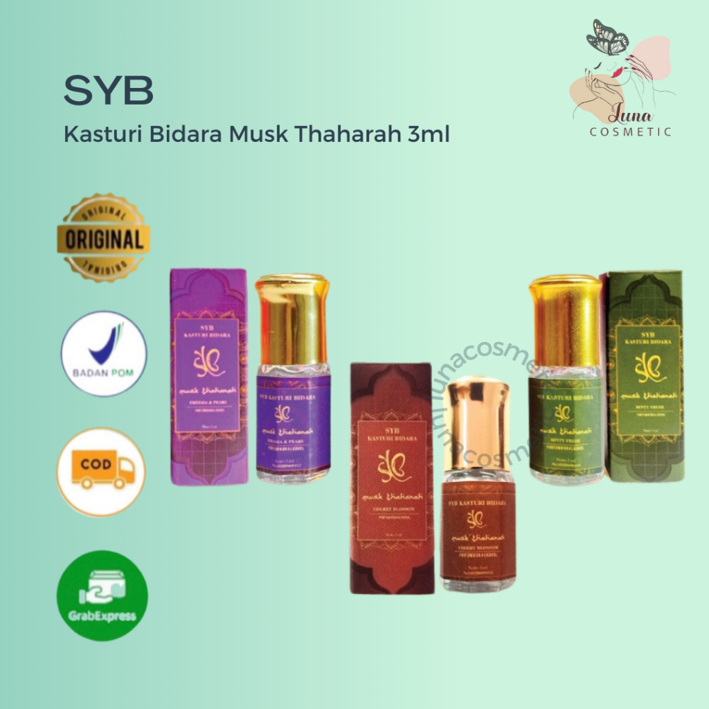 SYB Kasturi Bidara Musk Thaharah | Parfum Area Kewanitaan | Parfum | Minyak Wangi | BPOM