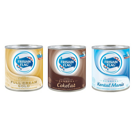 

FRISIAN FLAG SUSU KENTAL MANIS / COKLAT / FULL CREAM GOLD - KALENG 370 GR