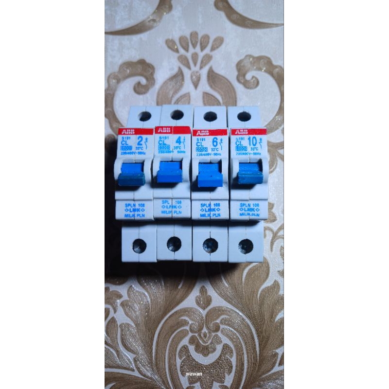 MCB PLN ABB 191 MULAI 2a. 4a. 6a. 10a. ORIGINAL