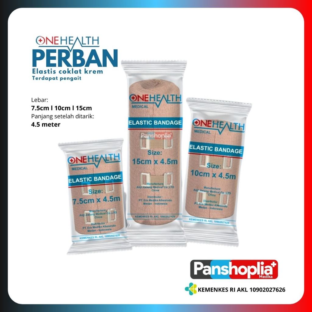 Perban Elastis Onehealth / Elastic Bandage Onehealth / Perban Gulung Elastis