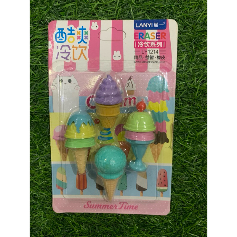 

Penghapus lucu penghapus fancy eskrim miniatur eskrim