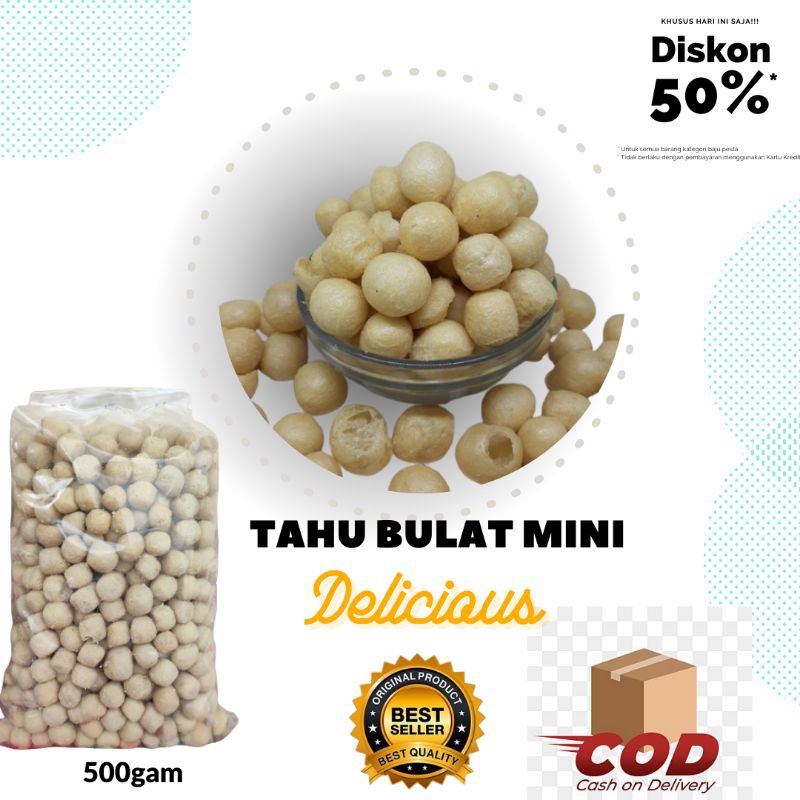 

Tahu Bulat Mini Kering Crispy 500gr