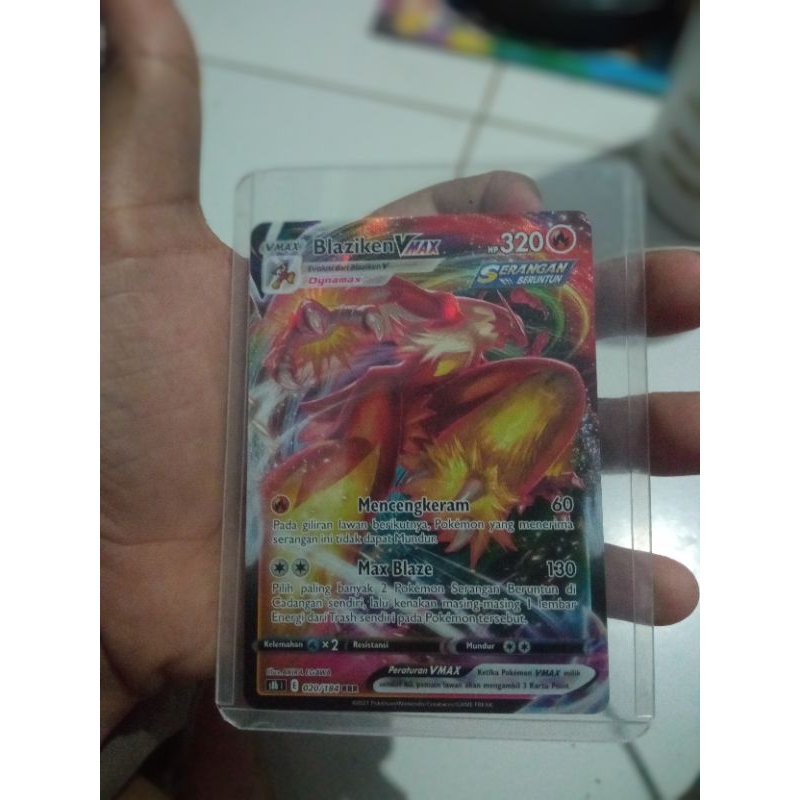 kartu pokemon TCG Blaziken Vmax RRR s8b | 020/184 RRR