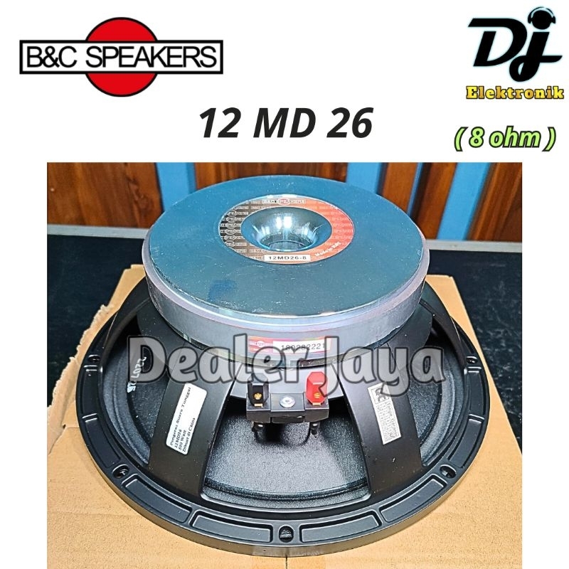 Speaker Komponen B&C / BNC 12 MD 26 / 12MD 26 / 12 MD26 / 12MD26 - 12 inch (8 ohm)
