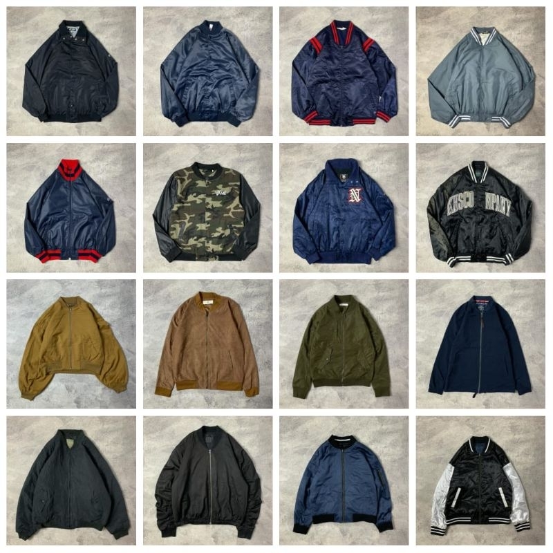 Jaket Thrift Varsity / Bomber / Trucker / Harrington