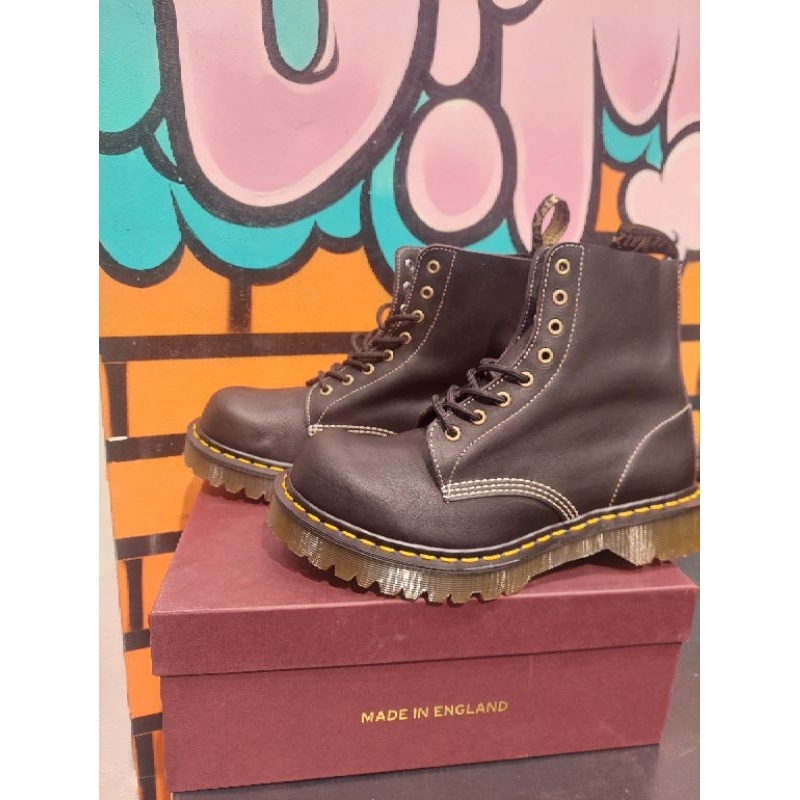 SALE DOCMART DR MARTENS 1460 CHARCOAL ENGLAND SIZE 42 43 45 NEW ORIGINAL