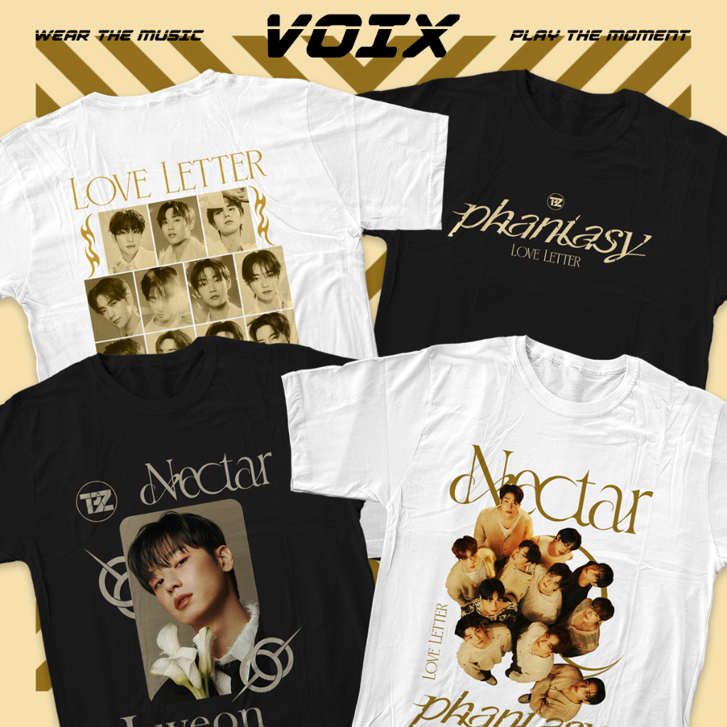 Kaos Kpop THE BOYZ "Nectar; [PHANTASY] Pt.3 Love Letter" Tee - Sangyeon, Jacob, Younghoon, Hyunjae, 