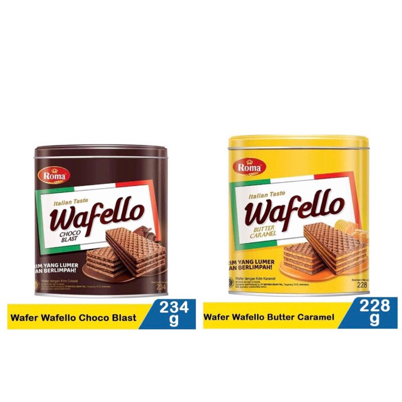 

Wafello kaleng kelezatan penuh dalam 1 gigitan