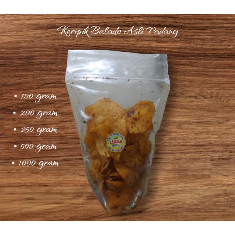 

KERIPIK MURAH KERIPIK VIRAL KERIPIK BALADO ASLI PADANG 500 G