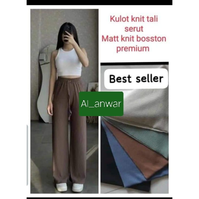 kulot knit tali serut/kulot knit impor/ kulot knit Boston virall