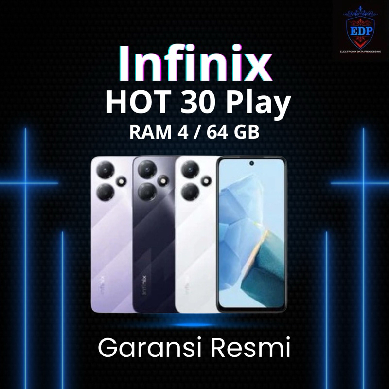 Infinix Hot 30 Play RAM 4/64 | Garansi Resmi