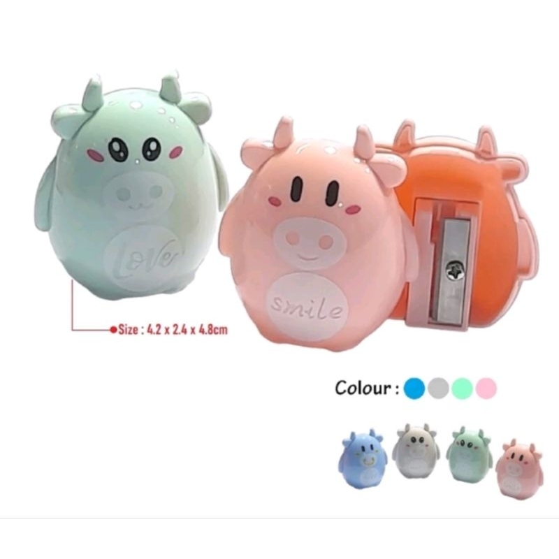 

Serutan Pensil Lucu Unik / Rautan Pensil Banteng Imut / Pencil Sharpener Cute Bull