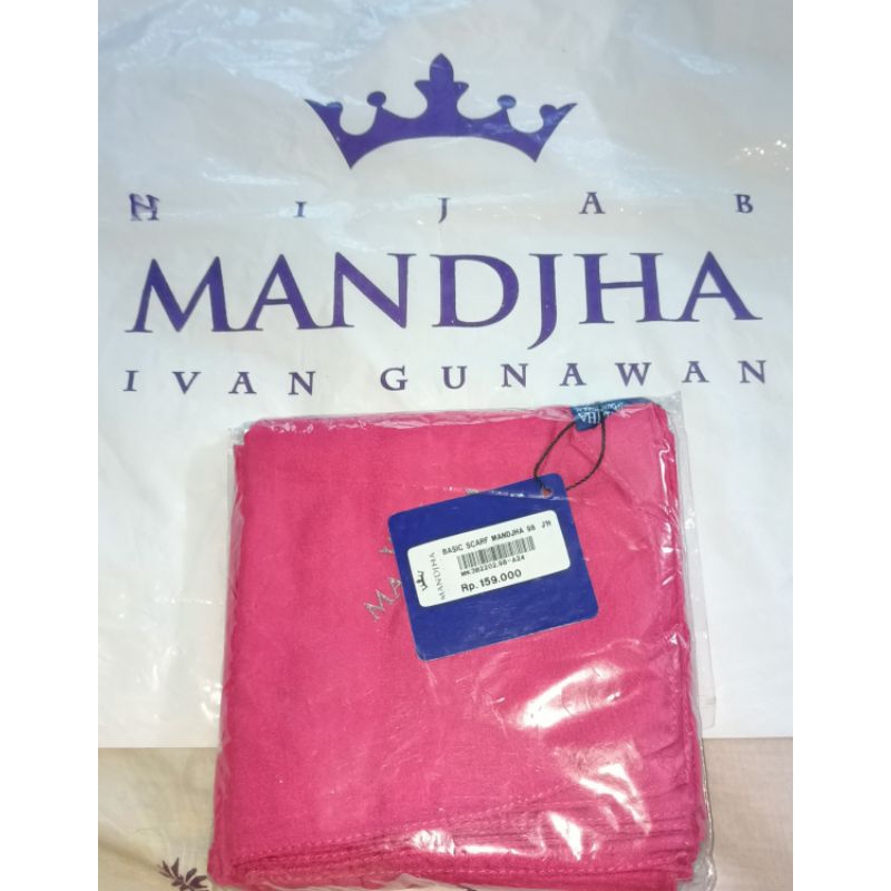 Mandjha Polos Ivan Gunawan Fashion Scarf Polos Original Kode 98 Pink Fuschia Cerah, Ready Banyak War