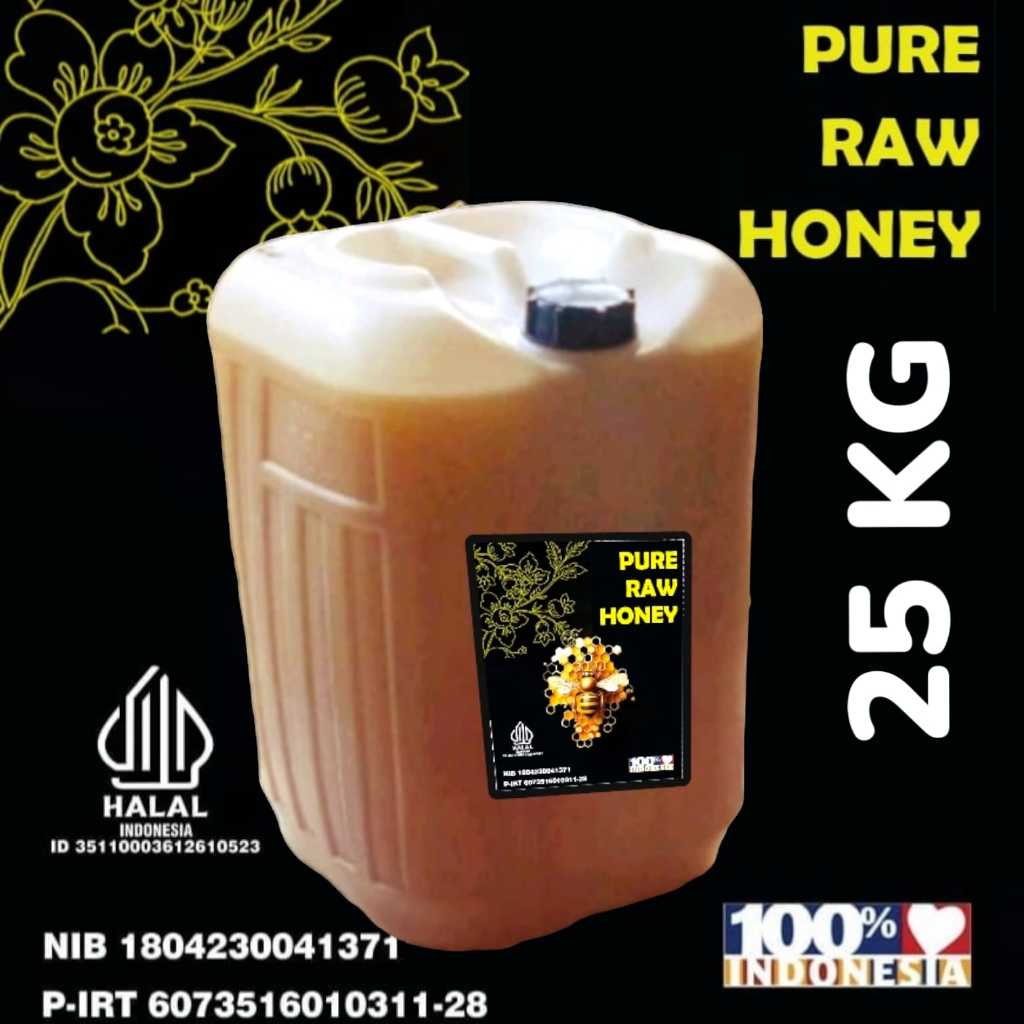 

[ GROSIR ] 25Kg Madu Asli Murni Multiflora Super Premium 100% Alami Pure Natural Raw Honey