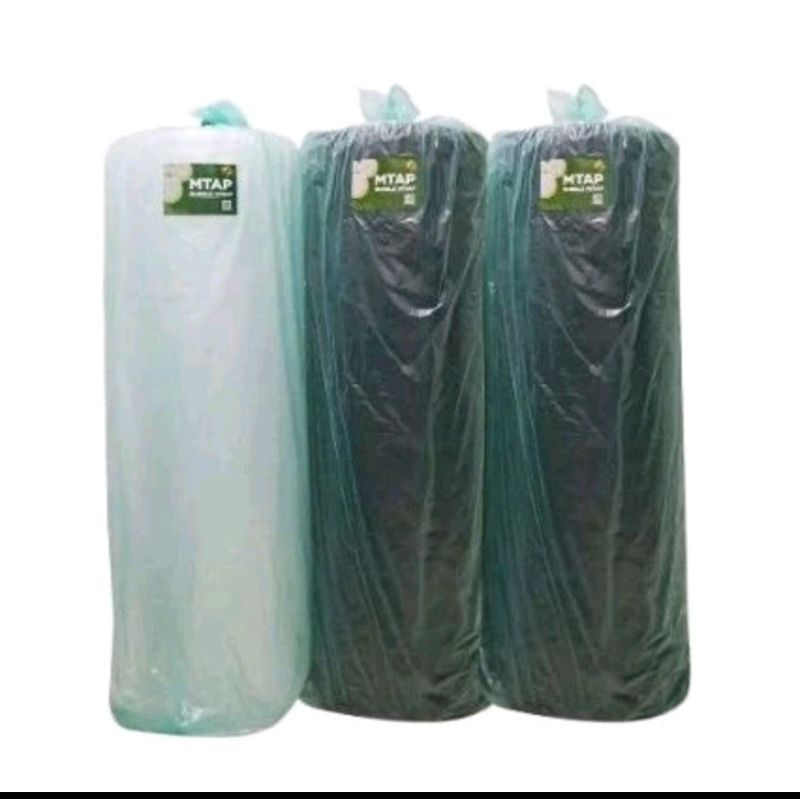 

Bubblewrap MTAP jamin tebal 125 cm x 50 m bening dan hitam