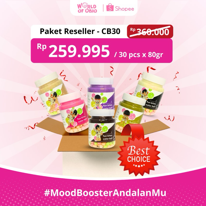 

PAKET RESELLER CB30 - Choco Jar Color Ball Cemilan Topping Coklat Leleh