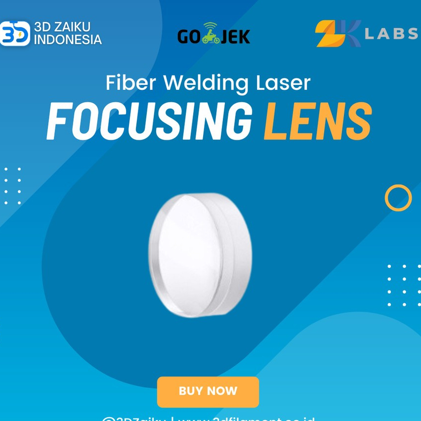 Zaiku Fiber Welding Laser Focusing Lens Mesin Las Fiber