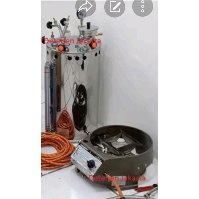 BOILER + KOMPOR/BURNER OTOMATIS NAGAMOTO 35 LITER MURAH ORIGINAL