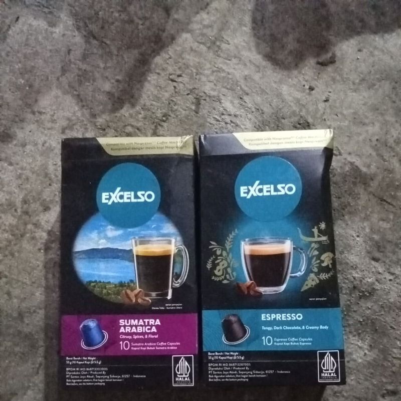 

EXCELSO COFFEE CAPSULES/(10 kapsul kopi 5.5g)