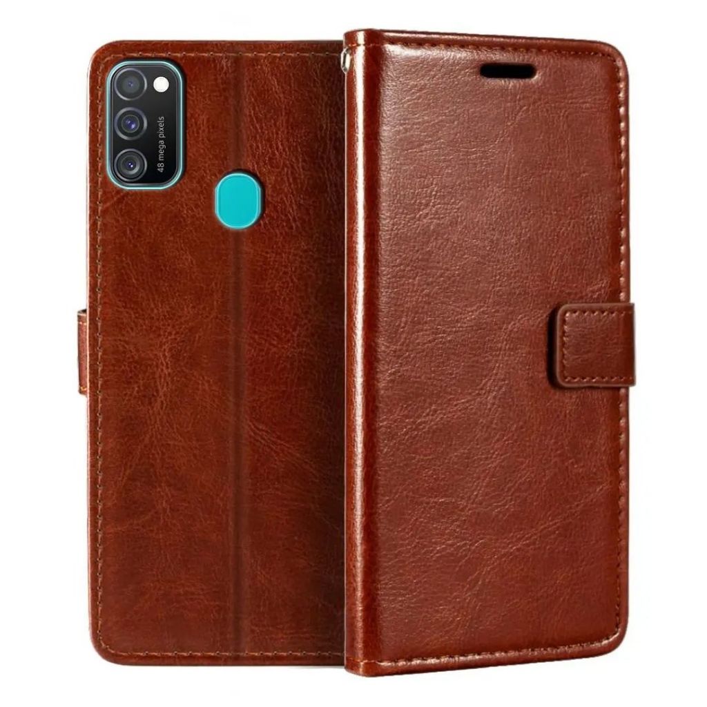 Casing HP Samsung M21 Armor Classic Leather