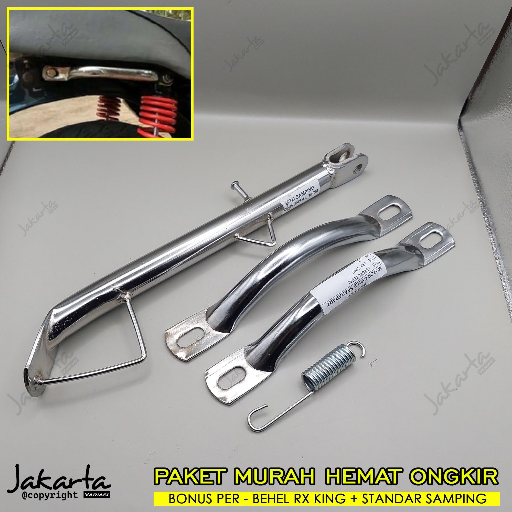 standar samping rx king/standar 1 rx king 30cm ring 18 + behel belakang rx king