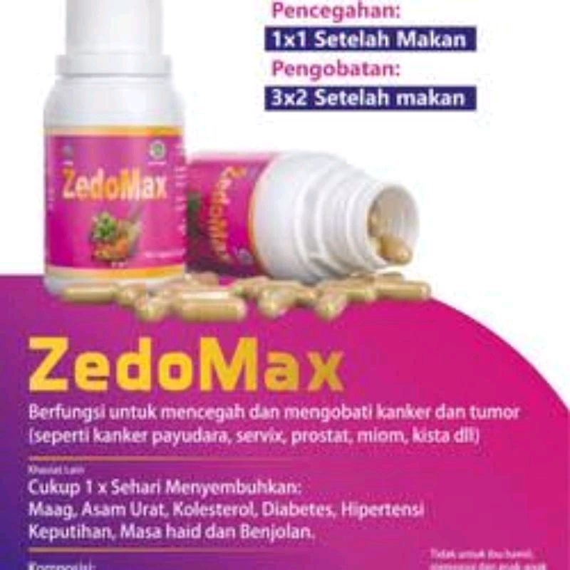 HERBAL Terbaik ZEDOMAX Asli Obat Kanker Ampuh