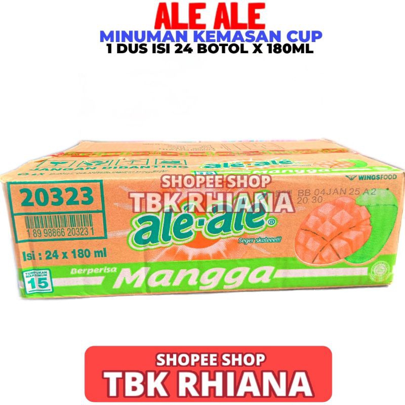 

Minuman Ale Ale Rasa Mangga 1 Dus Isi 24 Cup 180ml