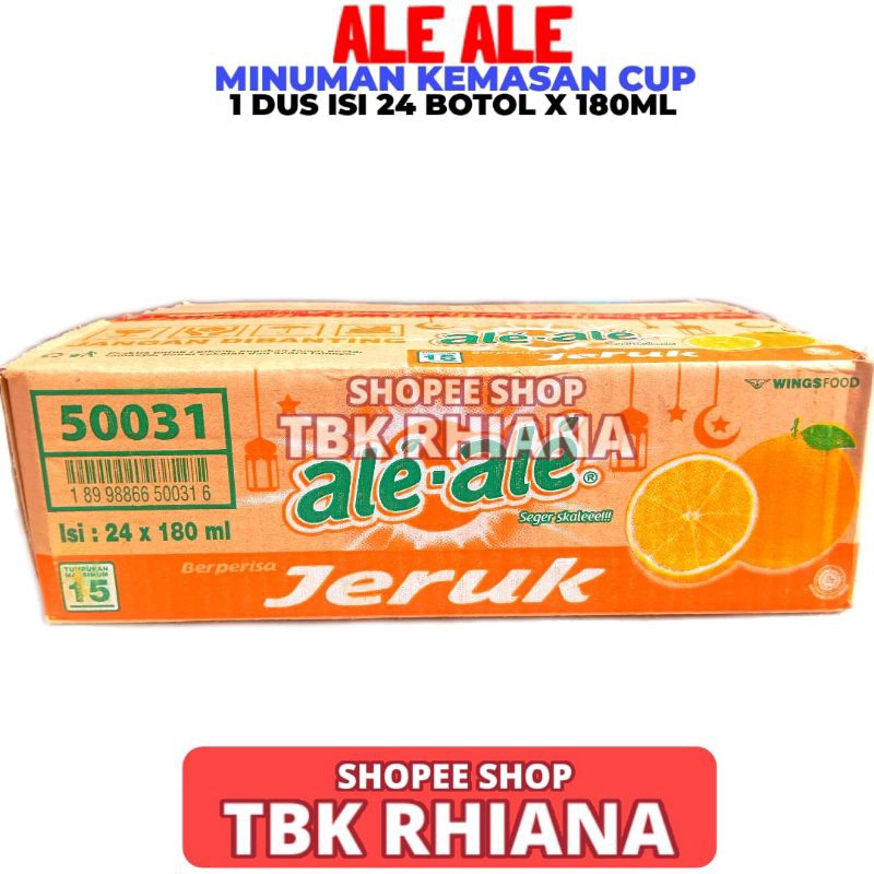 

Minuman Ale Ale Rasa Jeruk 1 Dus Isi 24 Cup 180ml