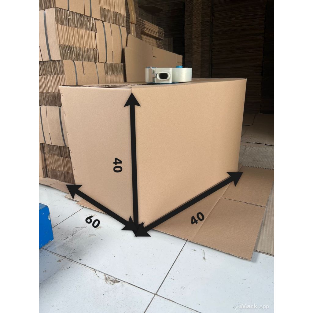 

Kardus baru uk 60x40x40cm double wall