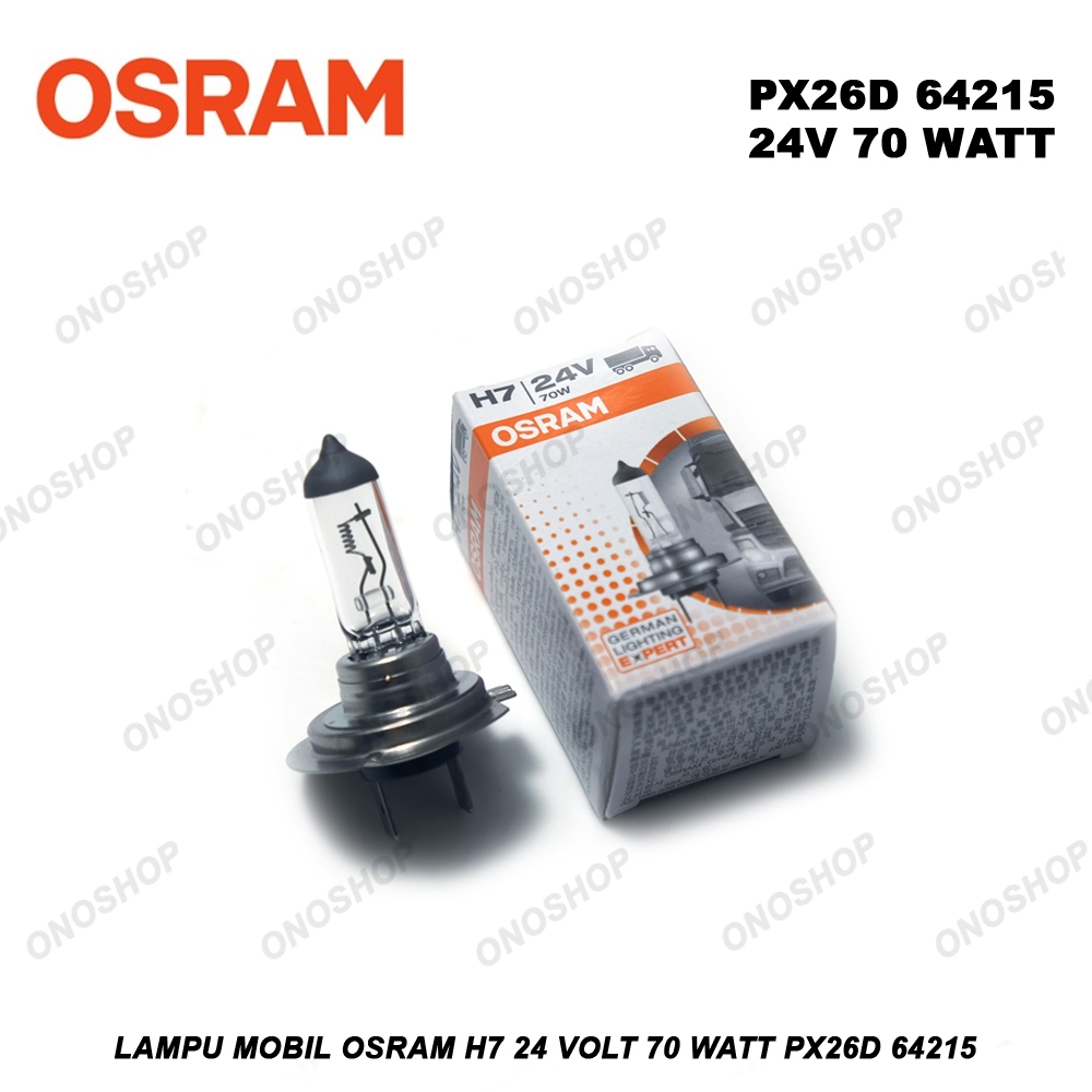 Lampu Mobil Osram H7 24 Volt 70 Watt PX26d 64215