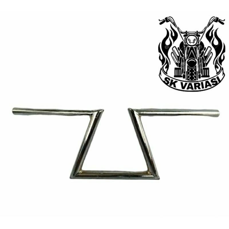 Stang Z Bar Segitiga Custom Chopper Choppycup Bratstyle Japstyle Universal Chrome