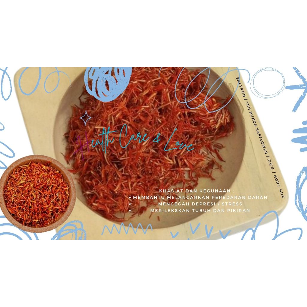 

Saffron / Teh Bunga Safflower / 河红花 / Hong Hua 50 Gr