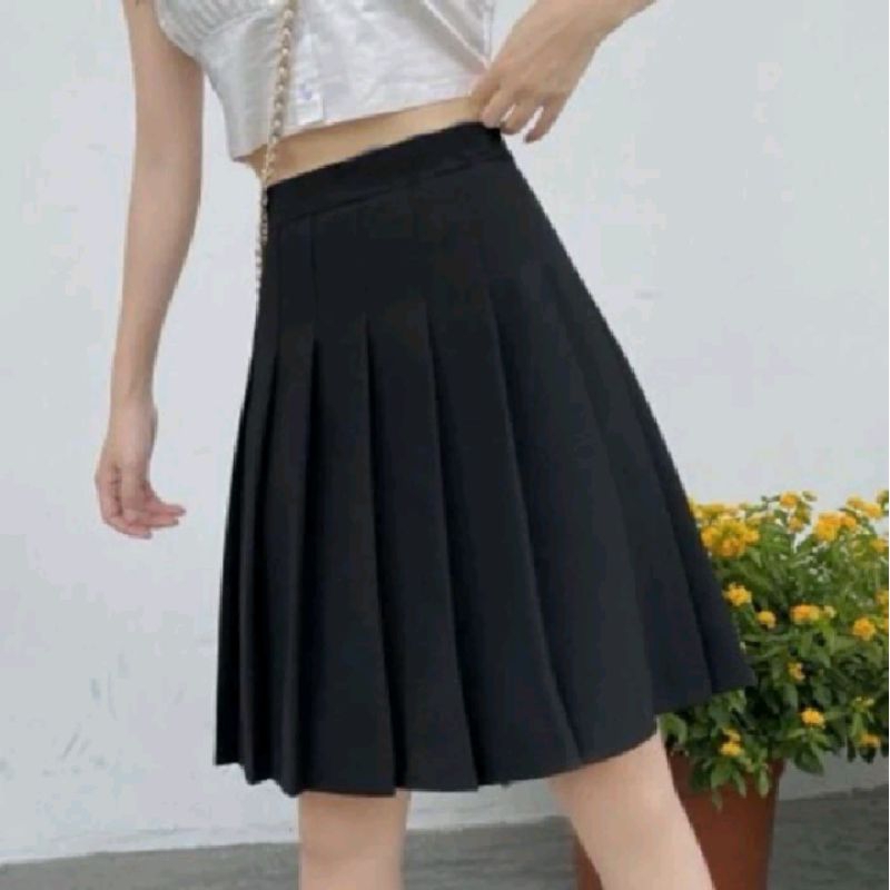 ROK PANJANG WANITA KOREA / ANNA LONG TENNIS SKIRT / ROK PANJANG PREMIUM / ROK OLAHRAGA SEXY KOREAN S