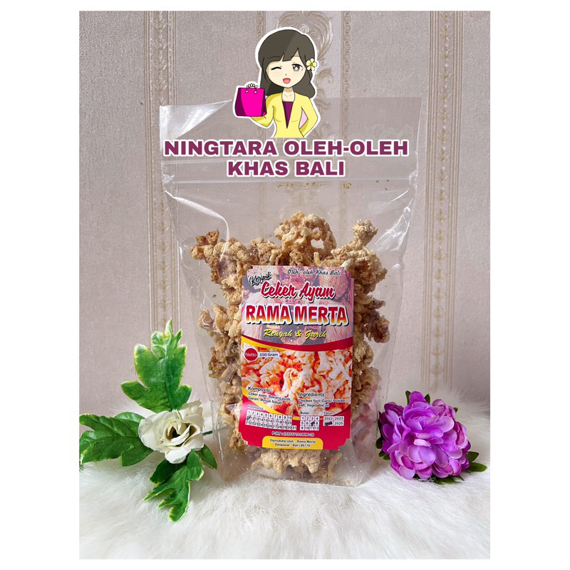 

KERIPIK CEKER AYAM RAMA MERTA 150 gr OLEH-OLEH KHAS BALI