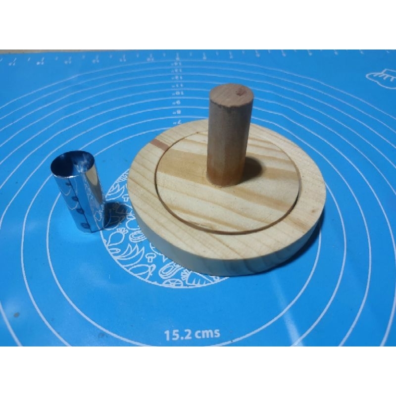 Cetakan Donat Kayu 8cm / Penekan Kayu / Cetakan Bomboloni / Cake Mold